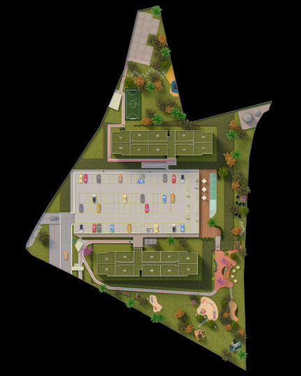 Implantação do Condomínio